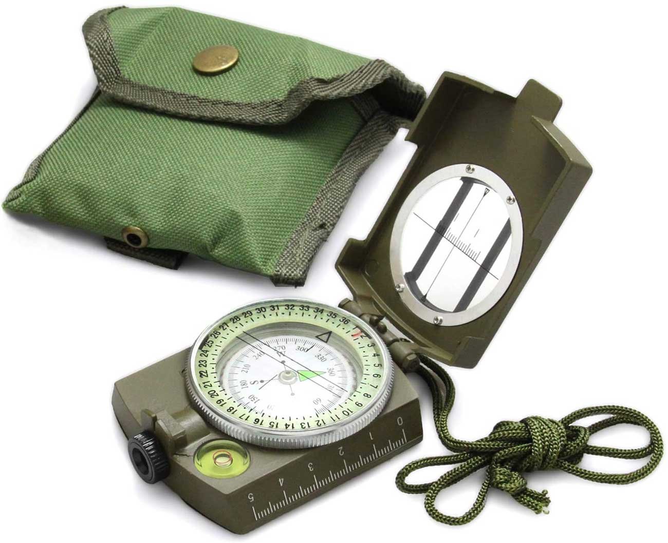 Eyeskey Tactical Survival Compass with Lanyard & Pouch