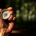 Survival techniques: navigating with compass and anemometer